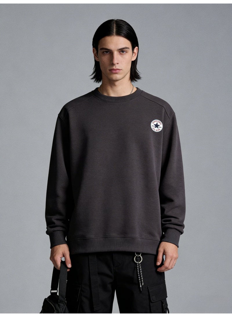 CONVERSE 2026 Converse Star Logo Unisex Crewneck Sweatshirt, Premium Cotton Blend Loose Fit Casual Pullover for Men & Women, Classic American Streetwear Essential - Image 4